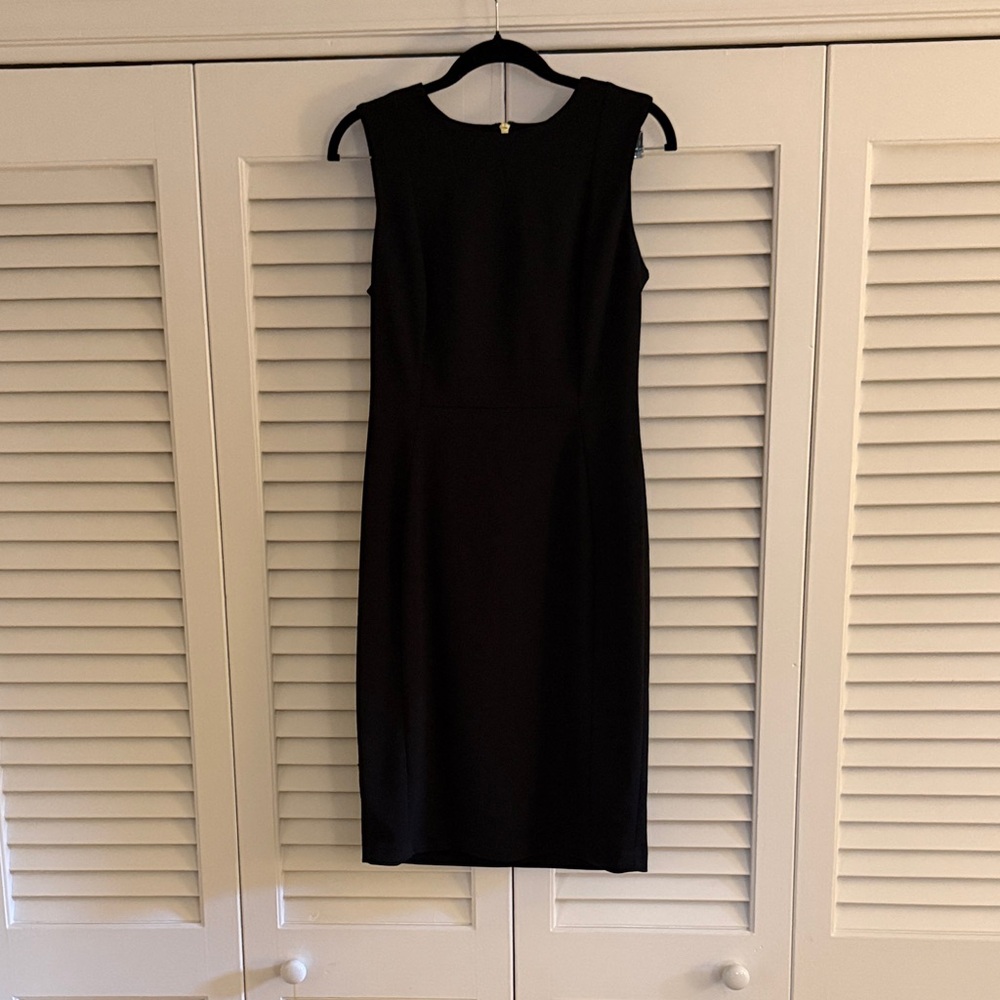 Calvin Klein Classic Black Sleeveless Sheath Dress
